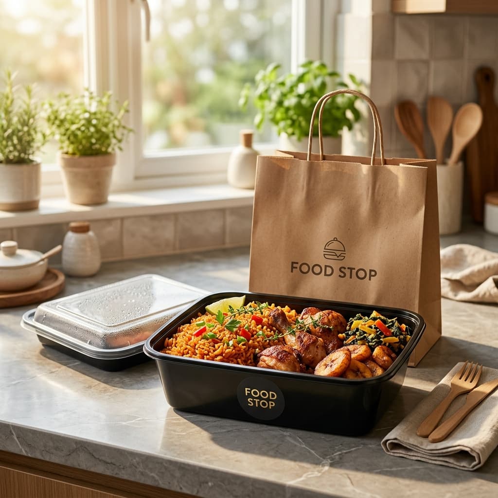 Premium Food Stop delivery packaging